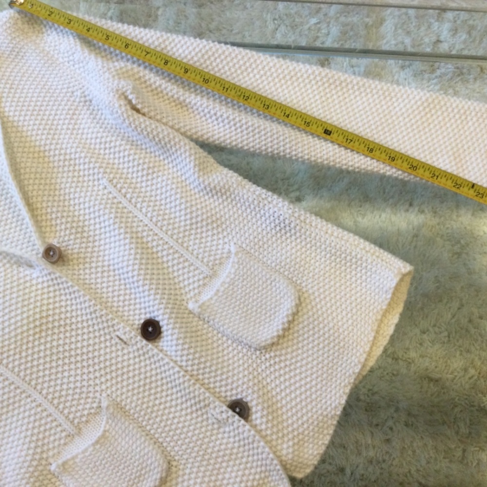 Three Button Blazer Jacket 100% Cotton Classic Wh… - image 8